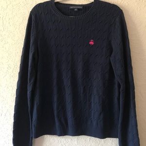 BROOKS BROTHERS CABLE KNIT SWEATER